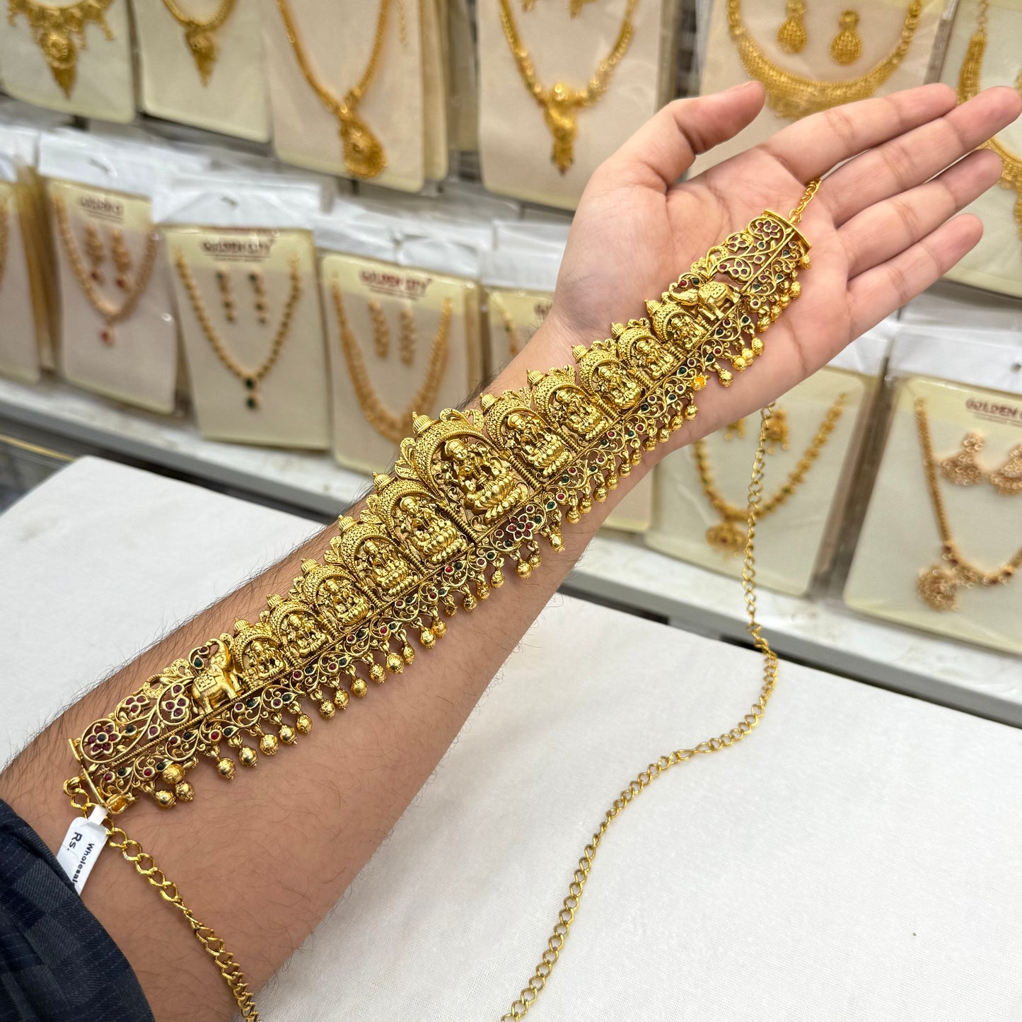 Gold Beats Antique Hip Chain