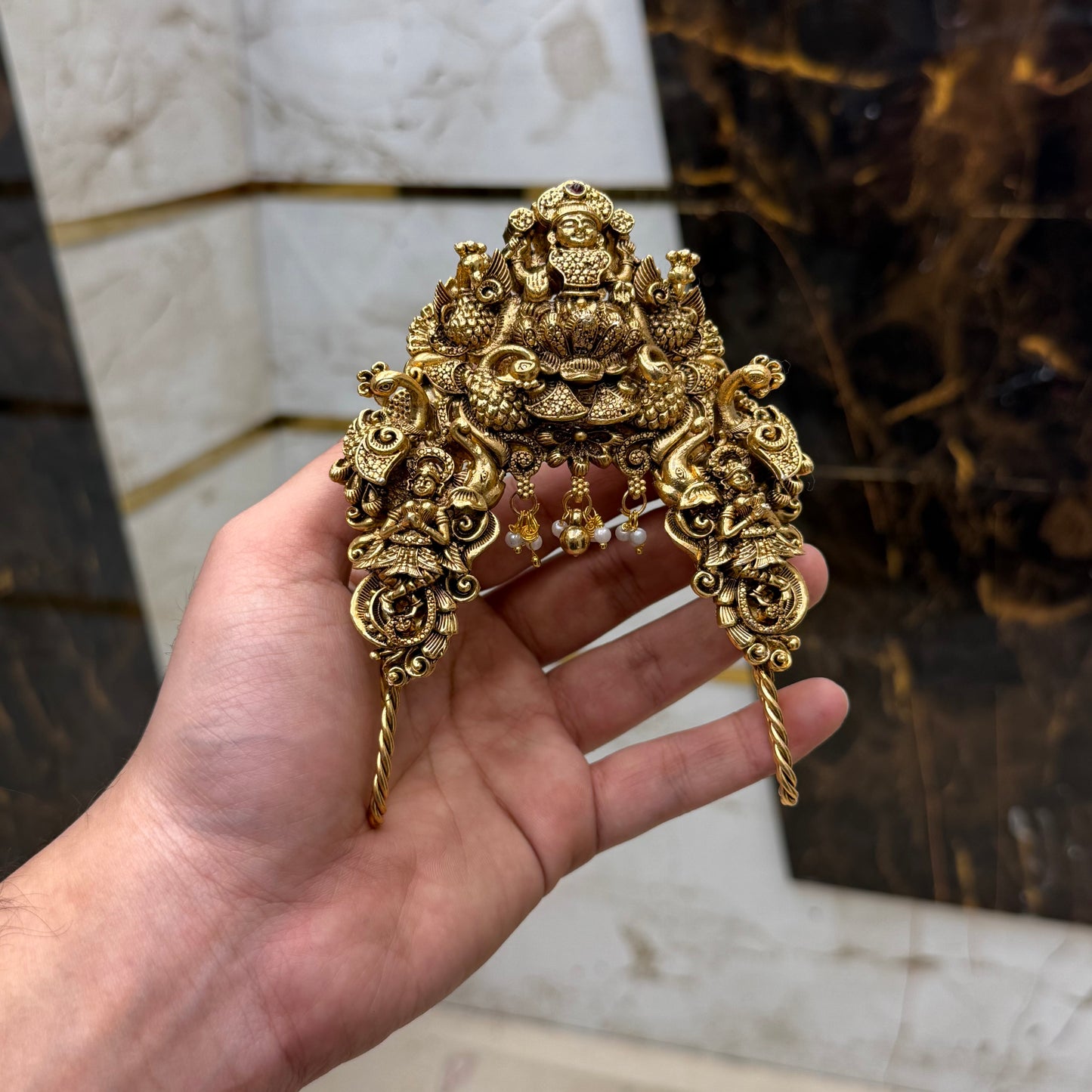 Antique Venky Pair Gold Beats