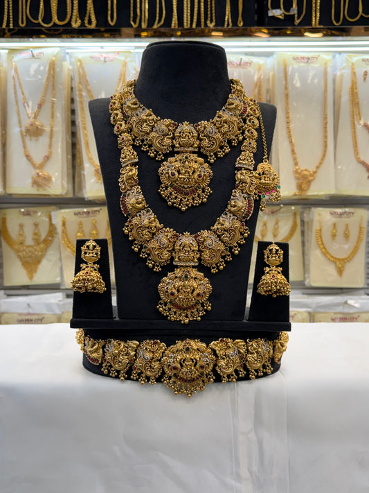 Antique Stome Temple Design Bridal Set