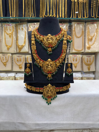 Bridal set Coral Stone Green Beats